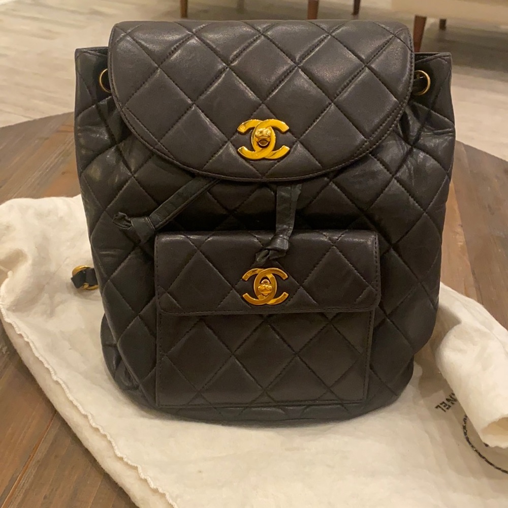 Chanel mini backpack .